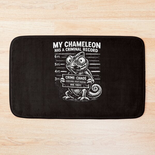 Item preview, My Chameleon Has A Criminal Record Funny Chameleon Owner Reptile Lover designed and sold by Pawsome Quotes.