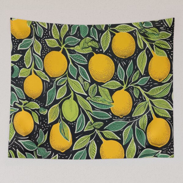 Item preview, Aesthetic lemon illustration: Fresh Mediterranean fruit design designed and sold by Mauswohn.