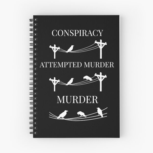 Item preview, Conspiracy Attempted Murder, Murder Pun Crow designed and sold by Minimalismat.