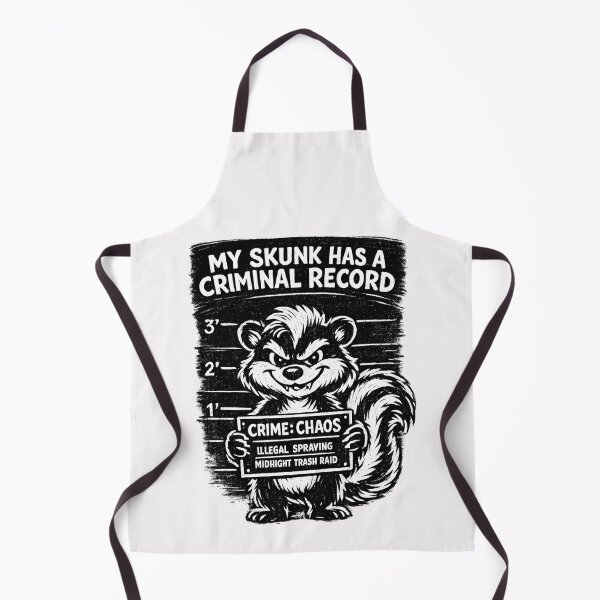 Item preview, My Skunk Has A Criminal Record Funny Skunk Owner Pet Parent Animal Humor designed and sold by Pawsome Quotes.