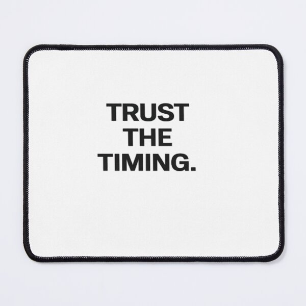 Item preview, Trust The Timing Minimalist Motivational Quote Design designed and sold by Lovestickerco.