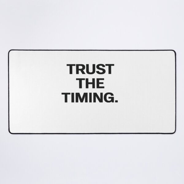Item preview, Trust The Timing Minimalist Motivational Quote Design designed and sold by Lovestickerco.