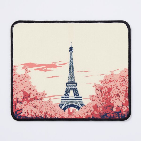 Item preview, Eiffel Tower Paris: Aesthetic illustration with cherry blossoms for France fans designed and sold by Mauswohn.