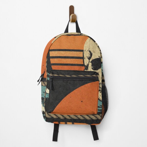 Item preview, Vintage Pirate Skull Sunset Retro 90s Surf Aesthetic designed and sold by shlepyart.