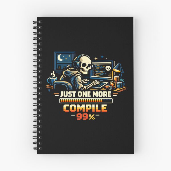 Item preview, Just One More Compile 99 Percent Computer Engineering Gamer Aesthetic designed and sold by SplashTastic.