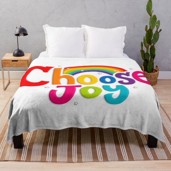 Item preview, Vibrant Choose Joy Rainbow and Stars Typography designed and sold by Fábulas y Enseñanzas.