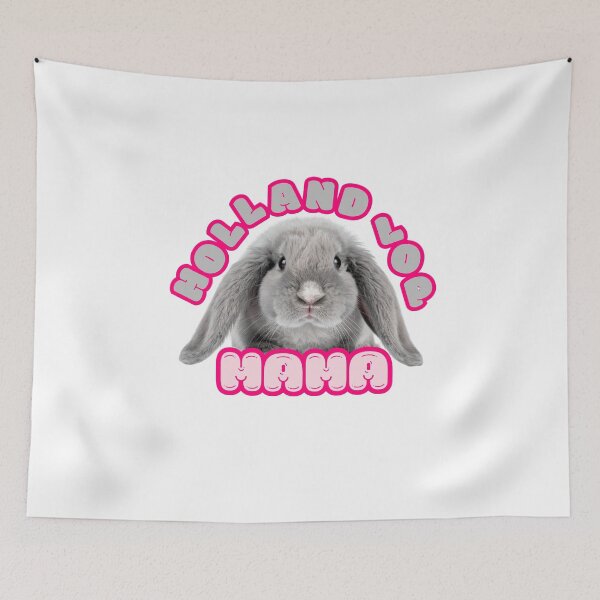 Item preview, Holland Lop Mama – Grey Lop Eared Bunny Design designed and sold by UUniqueIImprint.