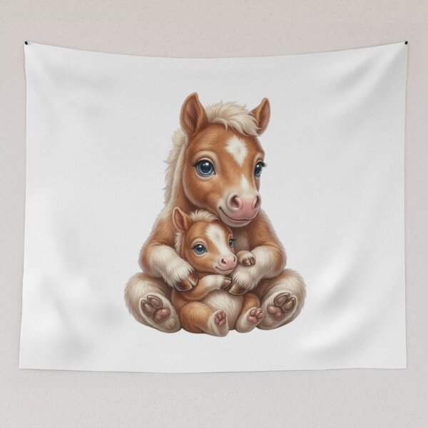 Item preview, Equestrian Tenderness: Horse Duo designed and sold by CHRIST5000.