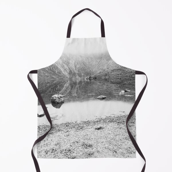 Item preview, Misty Mountain Lake – Black and White Landscape designed and sold by Clauando.