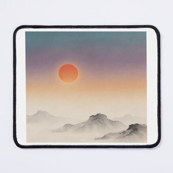 Item preview, Ink Wash Mountain Sunset designed and sold by uptown2026.