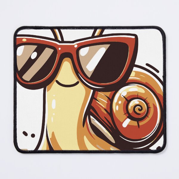 Item preview, A cool snail wearing sunglasses while slowly moving forward. The design humorously celebrates slow living and relaxed personalities.1 designed and sold by Dejbar.