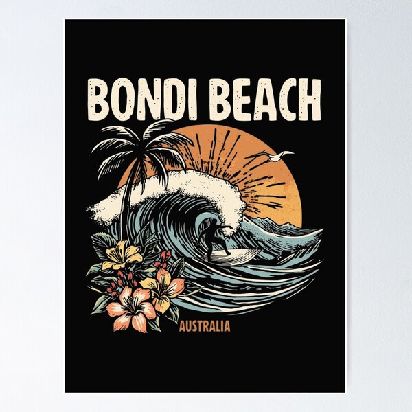 Item preview, Bondi Beach Sydney Australia designed and sold by PamLeeDesign.