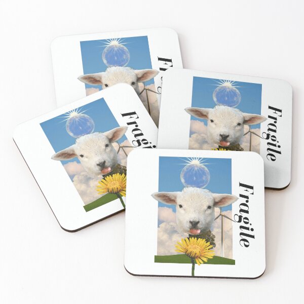 Item preview, Minimalist Lamb with Dandelion Nature Art designed and sold by Diece studio .