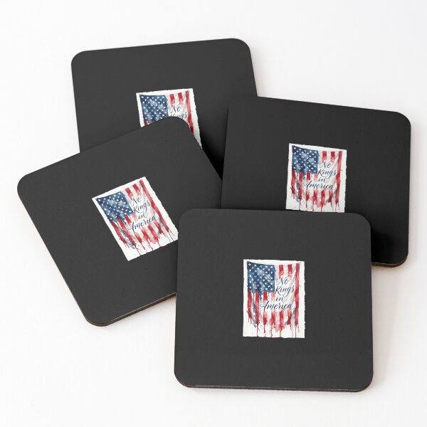 Item preview, No Kings In America Flag Vintage designed and sold by Le7yaStore.