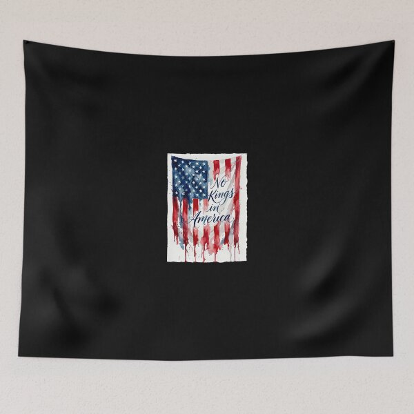 Item preview, No Kings In America Flag Vintage designed and sold by Le7yaStore.