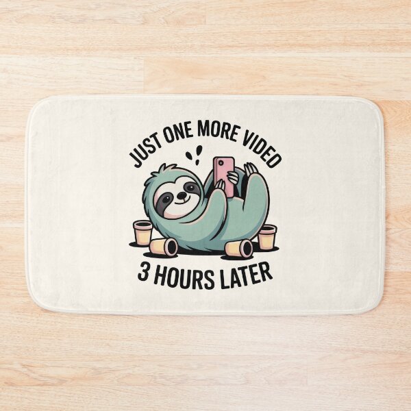 Item preview, Just One More Video 3 Hours Later Procrastination Social Media designed and sold by SplashTastic.