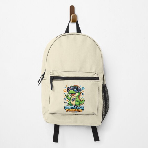 Item preview, Digital Age Dinosaur | Cute VR Gamer Dino Cartoon designed and sold by PopCulturePixel.