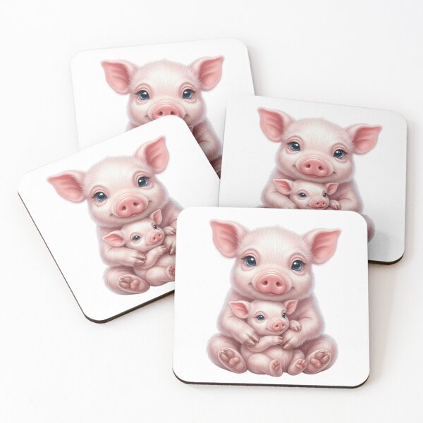 Item preview, Tenderness on the Farm: A Duo of Pigs designed and sold by CHRIST5000.
