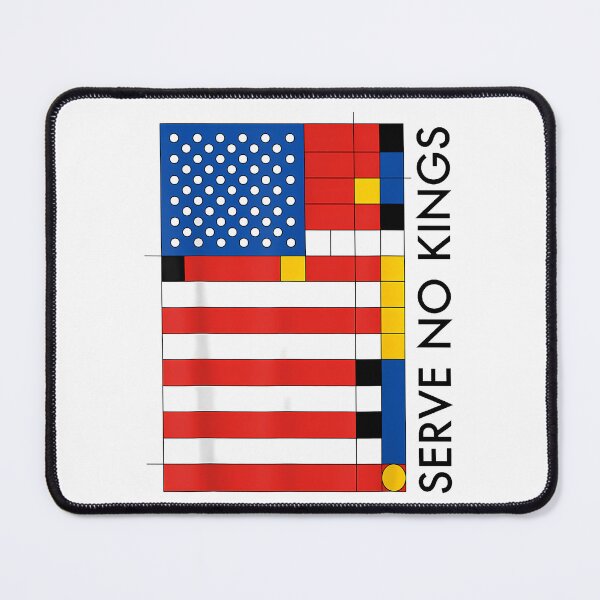 Item preview, No Kings In America Art Modern Abstract Flag designed and sold by Le7yaStore.