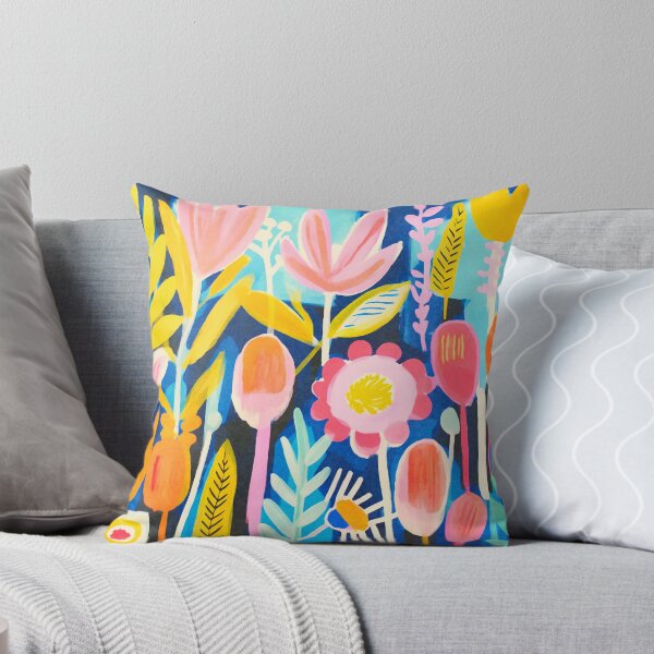 Item preview, Colorful Groovy Flower Meadow  designed and sold by artsandsoul.