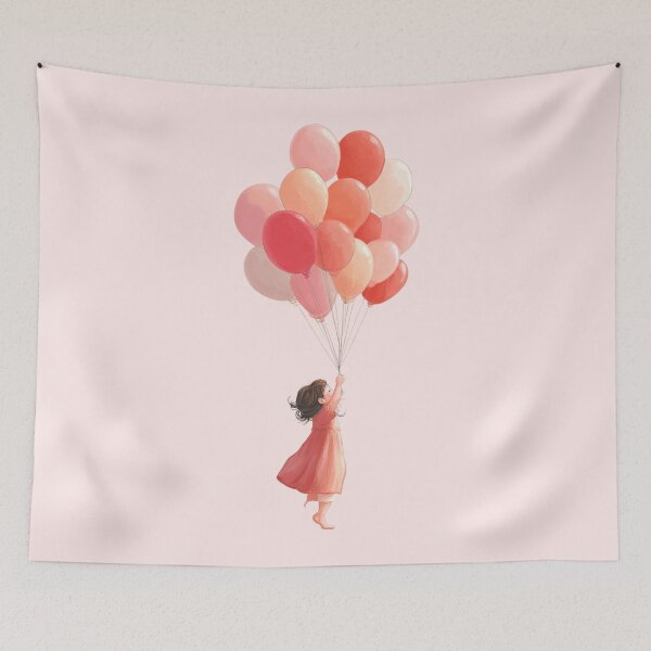 Item preview, Balloon Girl designed and sold by bubblyrainbow.