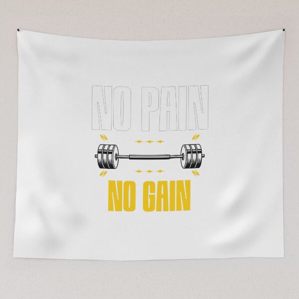 Item preview, No Pain No Gain – Gym Motivation designed and sold by ByZimbo.