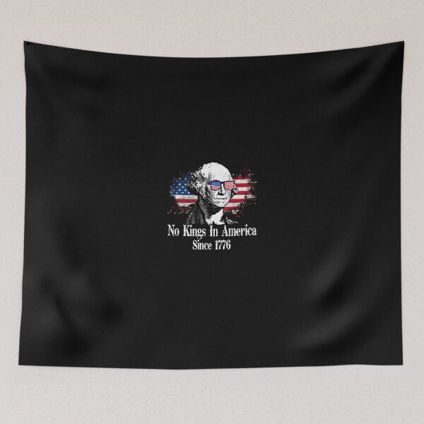 Item preview, No Kings in America Since 1776 Distressed USA Flag Vintage designed and sold by Le7yaStore.