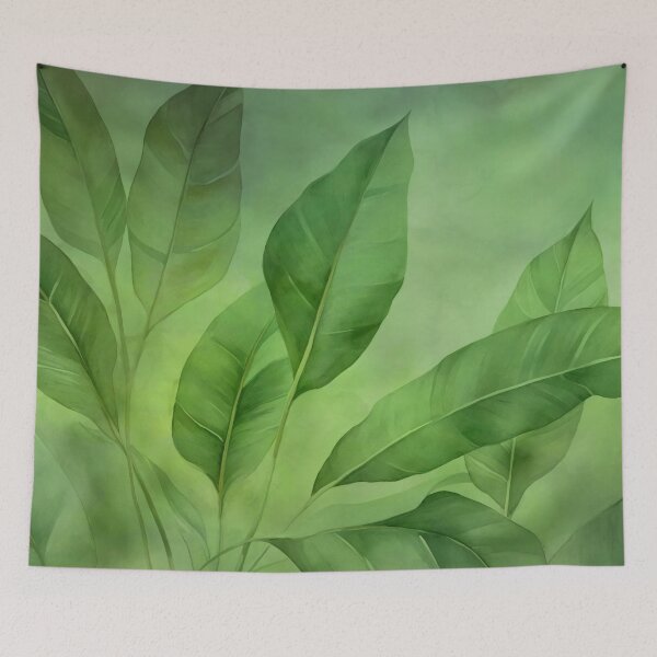 Item preview, Lush Green Leaf Calm Foliage designed and sold by artsandsoul.