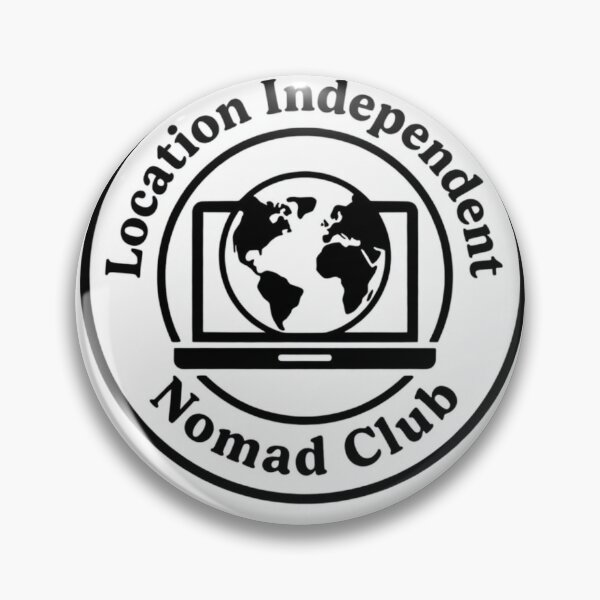 Item preview, Location Independent Nomad Club – Digital Nomad Badge Design designed and sold by ZYNORAworld.