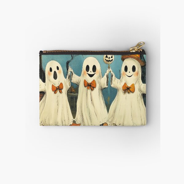 Item preview, Vintage Style Halloween Ghosts with Bowties Trick or Treating designed and sold by TheBohemianLark.