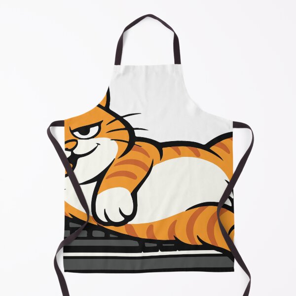 Item preview, A relaxed cat lying across a keyboard, interrupting work in the classic mischievous cat fashion. The design captures a funny everyday moment many cat owners recognize. designed and sold by Dejbar.