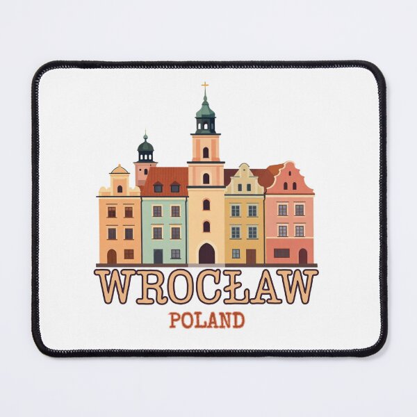 Item preview, Wrocław Poland Minimalist Skyline – Travel Sticker / Magnet Style Vector Illustration designed and sold by shlepyart.