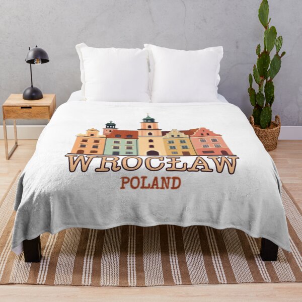 Item preview, Wrocław Poland Minimalist Skyline – Travel Sticker / Magnet Style Vector Illustration designed and sold by shlepyart.
