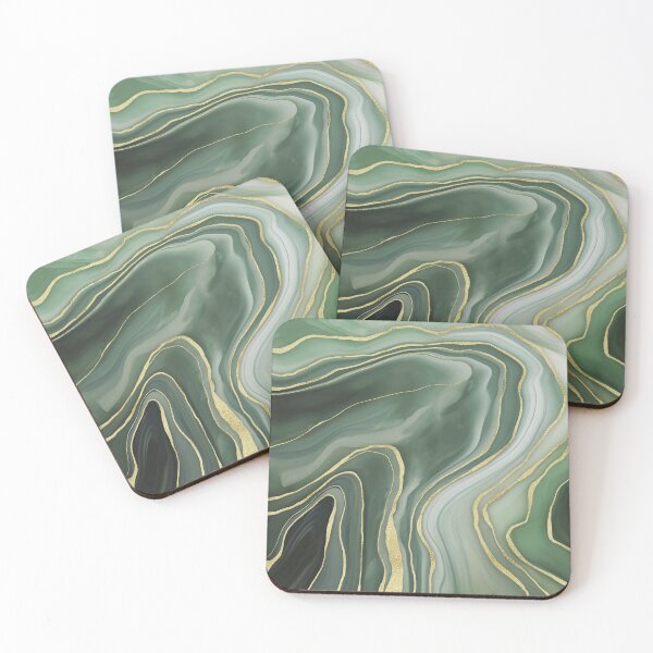 Item preview, Luxury Marble Reverie Jade Green designed and sold by artsandsoul.