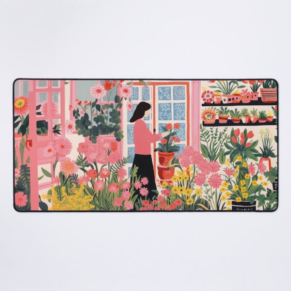Item preview, The Little Florist: Aesthetic Illustration in a Flower Shop designed and sold by Mauswohn.