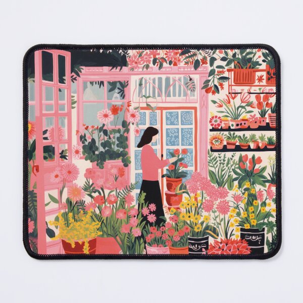 Item preview, The Little Florist: Aesthetic Illustration in a Flower Shop designed and sold by Mauswohn.