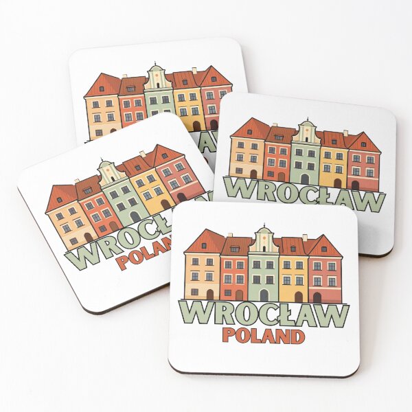 Item preview, Wrocław Poland Travel Magnet Style Vector Illustration designed and sold by shlepyart.