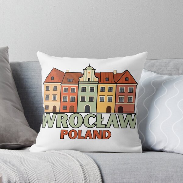 Item preview, Wrocław Poland Travel Magnet Style Vector Illustration designed and sold by shlepyart.