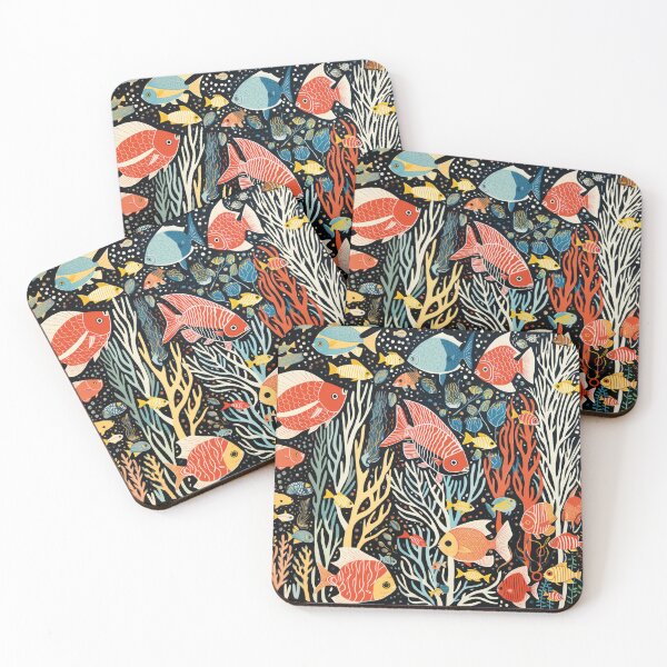Item preview, Aesthetic underwater world: Colorful fish illustration for sea lovers designed and sold by Mauswohn.