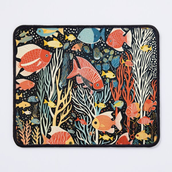 Item preview, Aesthetic underwater world: Colorful fish illustration for sea lovers designed and sold by Mauswohn.