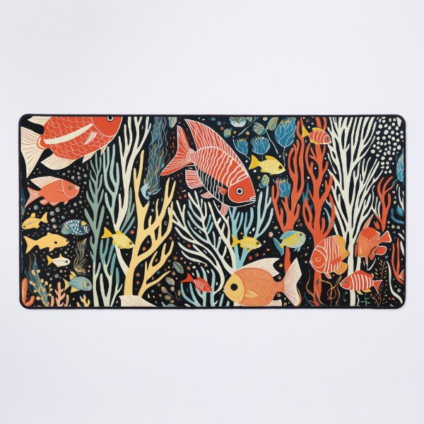 Item preview, Aesthetic underwater world: Colorful fish illustration for sea lovers designed and sold by Mauswohn.