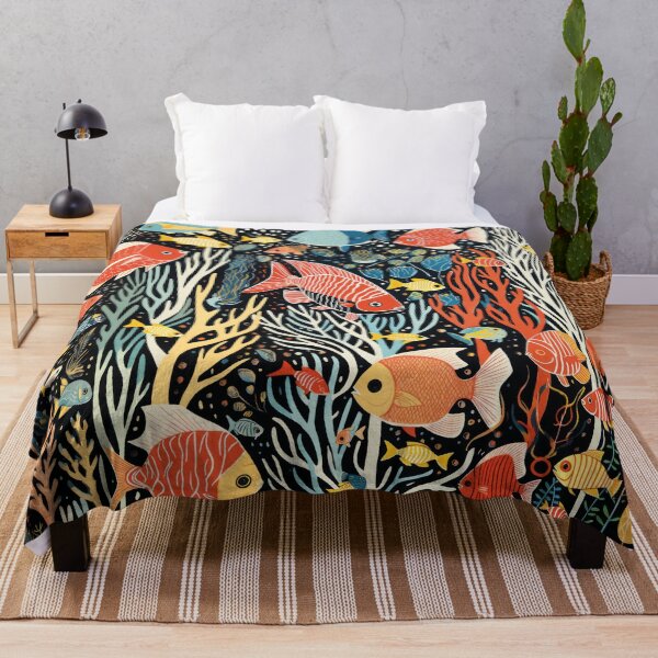 Item preview, Aesthetic underwater world: Colorful fish illustration for sea lovers designed and sold by Mauswohn.