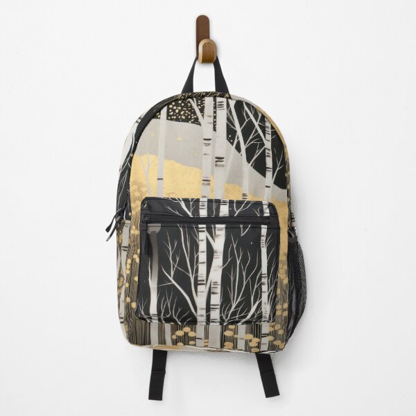 Item preview, Aesthetic birch forest at night: Elegant forest illustration with starry sky designed and sold by Mauswohn.