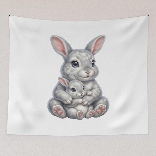 Item preview, Endless Sweetness: Duo of Adorable Bunnies designed and sold by CHRIST5000.
