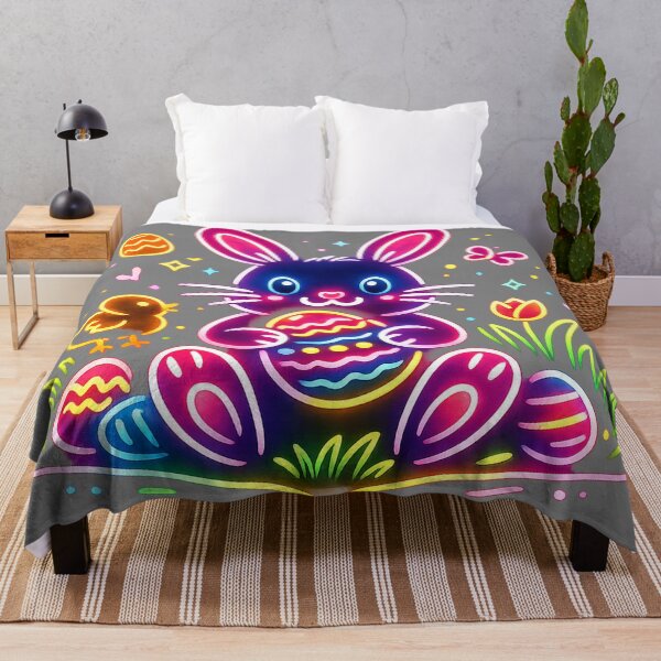 Item preview, Neon Easter Bunny Glow Design designed and sold by RolMerch.