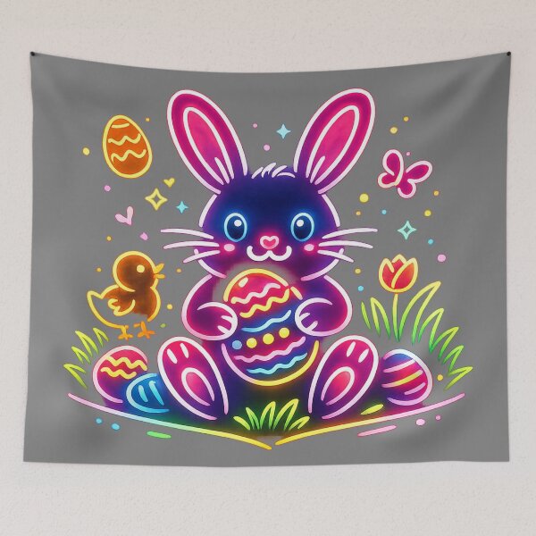 Item preview, Neon Easter Bunny Glow Design designed and sold by RolMerch.