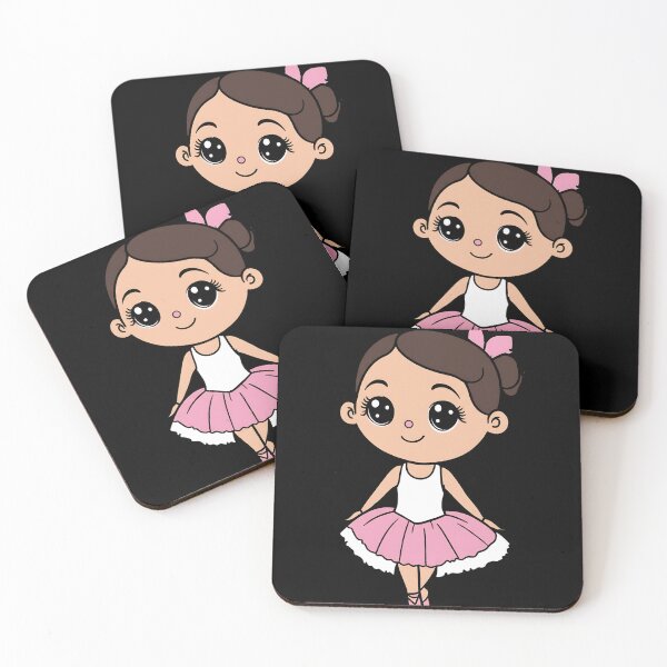 Item preview, Ballerina Girl Cartoon Pink Tutu Ballet Dancing Dancer designed and sold by ForThe2F0X1Folks.