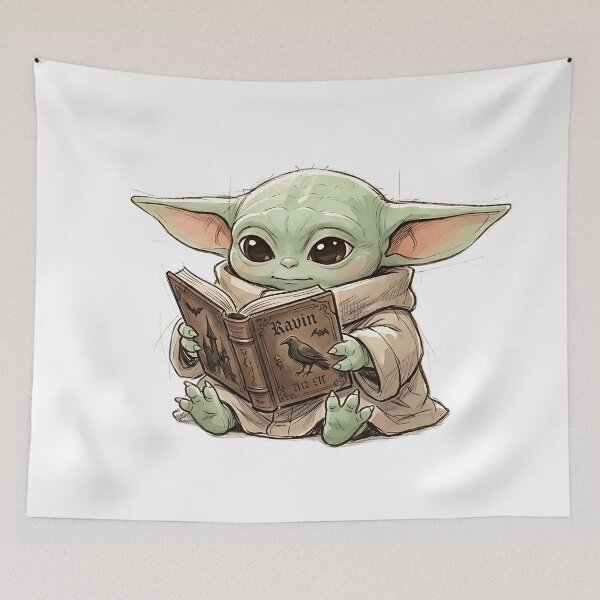Item preview, BABY YODA READING GOTHIC BOOKS designed and sold by LIS AND MELIVERSO.