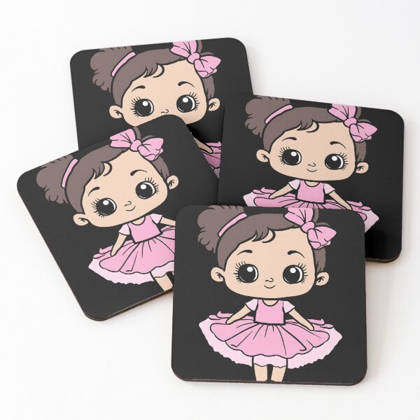 Item preview, Ballerina Girl Cartoon Pink Tutu Ballet Dancing Dancer designed and sold by ForThe2F0X1Folks.