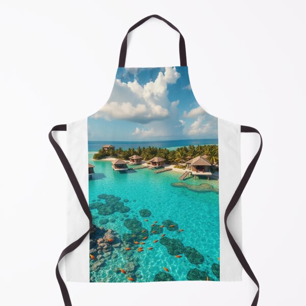 Item preview, Luxury Tropical Villas Above Crystal Clear Water designed and sold by Vida e Arte.